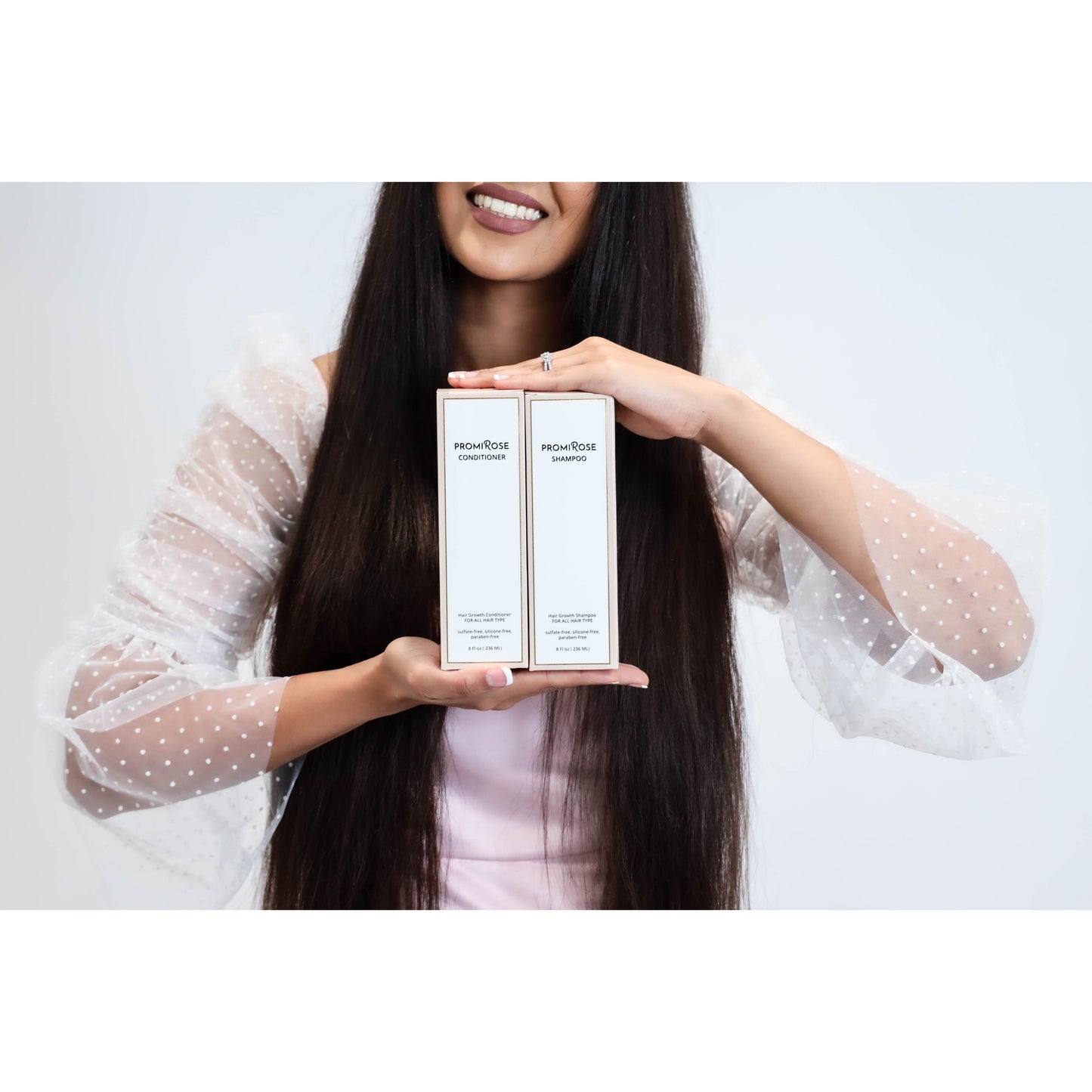 Promirose Shampoo & Conditioner + travel bag