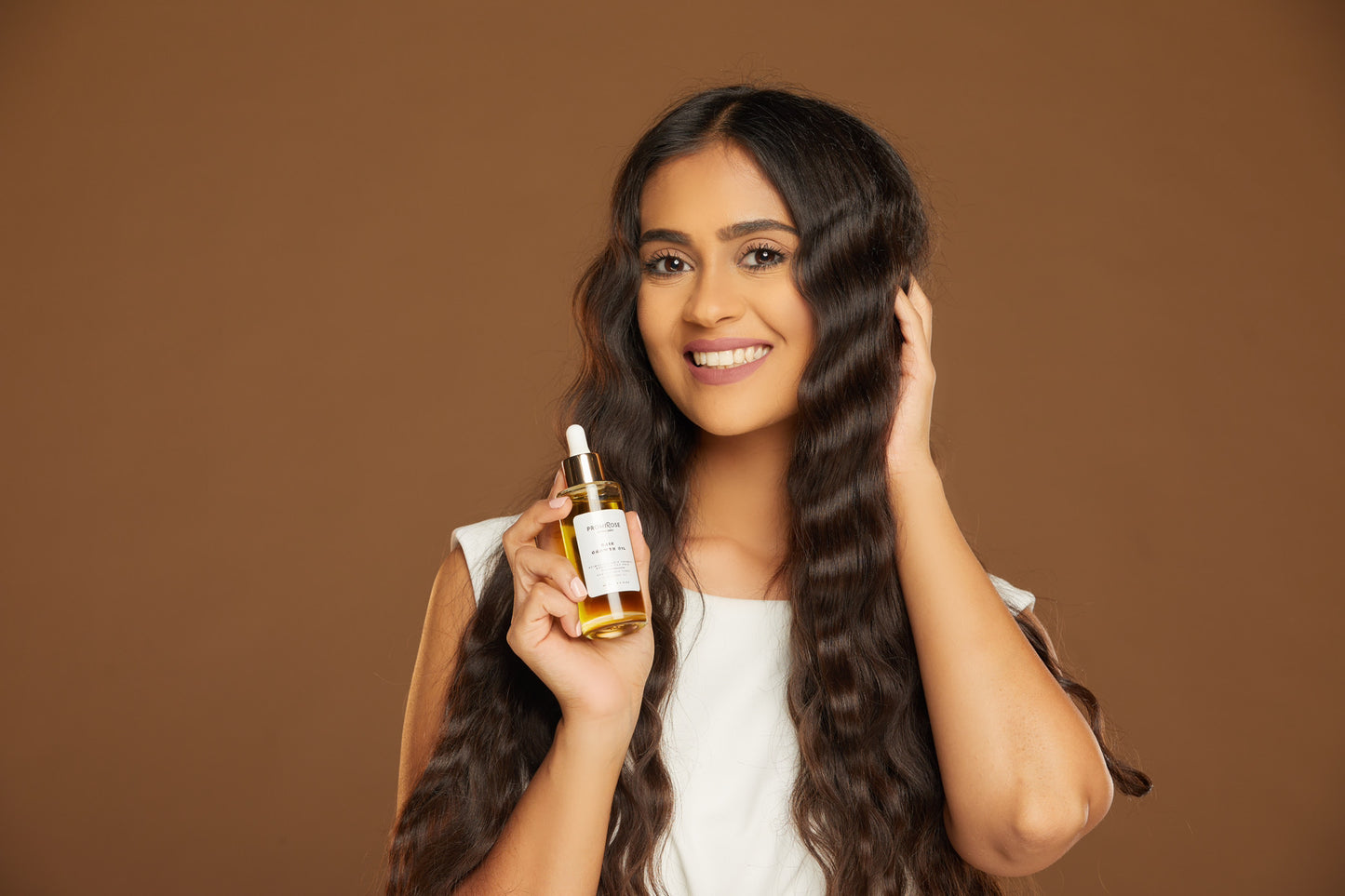 Promirose oil with Bamboo Hair Brush