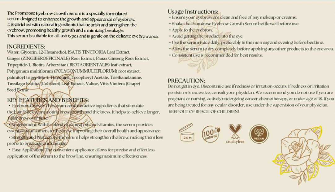 Eye Brow Growth Serum Promirose