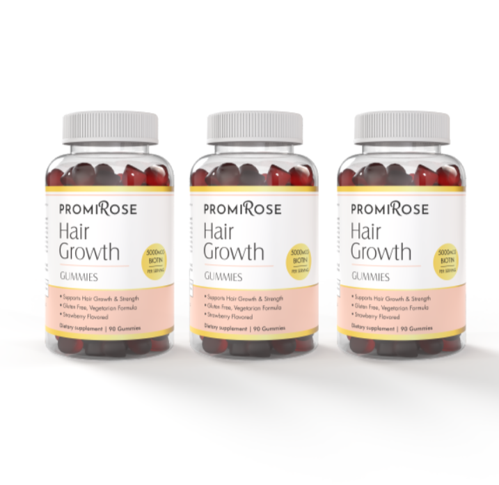 3 Hair Gummy Promirose Biotin course for (4.5 months)