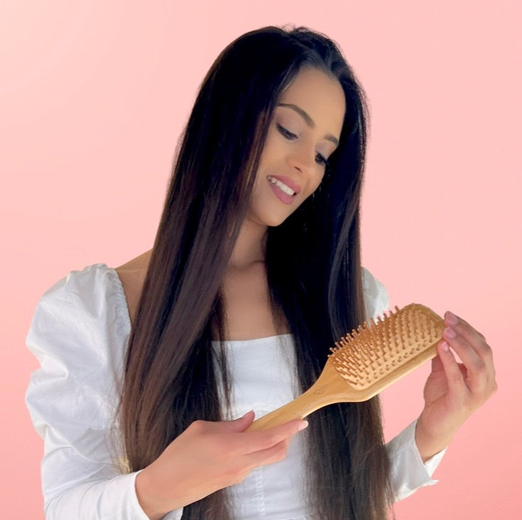 Bamboo  Hair Brush PROMIROSE