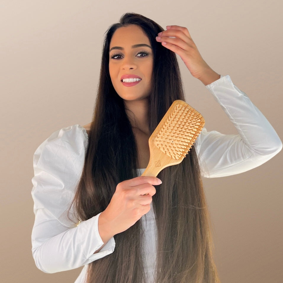 Bamboo  Hair Brush PROMIROSE