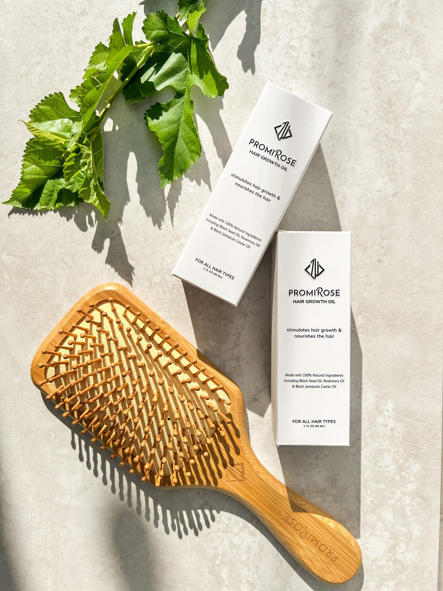 Bamboo  Hair Brush PROMIROSE