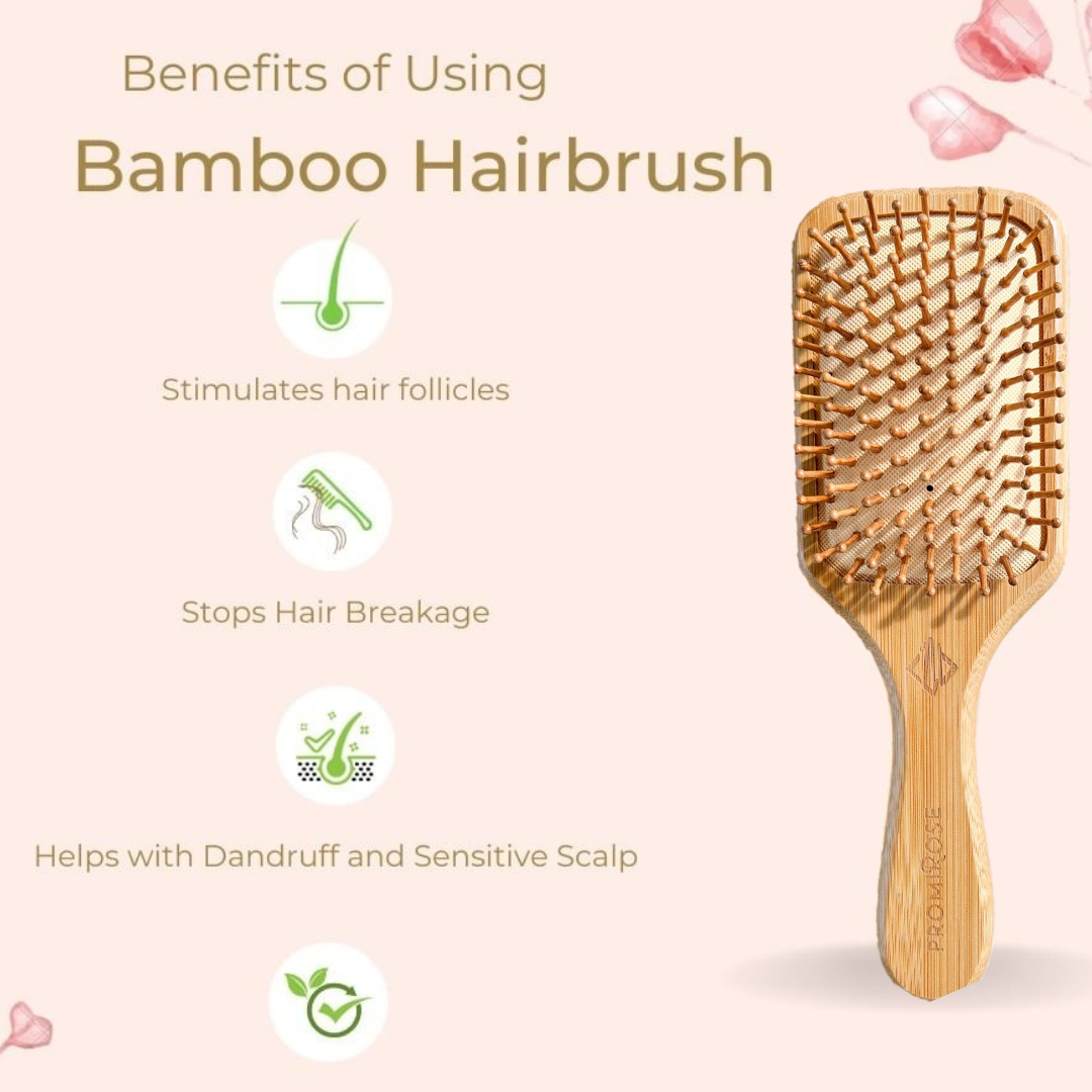 Can bamboo brushes help in distributing natural oils?